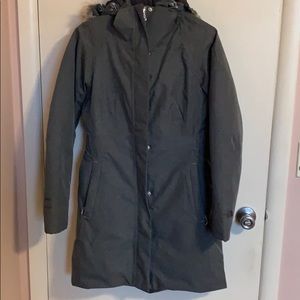 Winter north face gray jacket